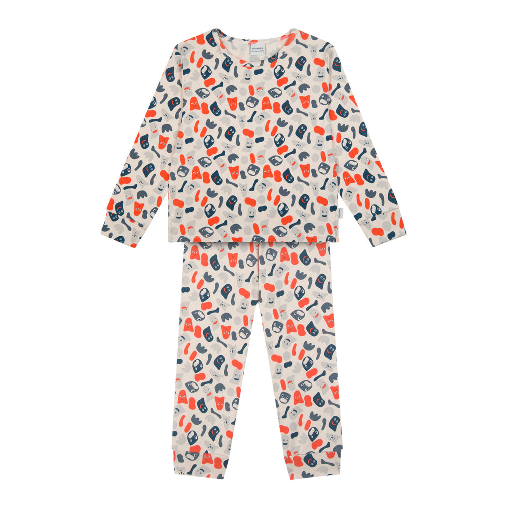 Funny Monsters Rib Pijama 100% Bio-Baumwolle - WikoBaby