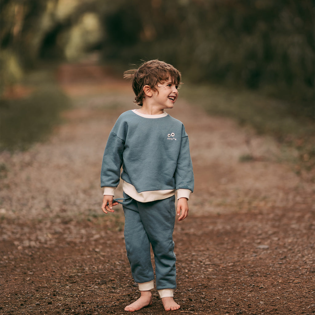Funny Monsters 3 PLY  Sweatshirt Set 100% Bio-Baumwolle - WikoBaby