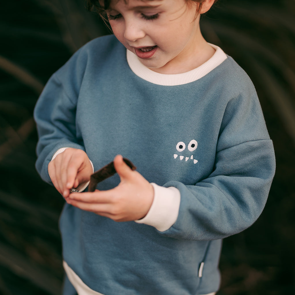 Funny Monsters 3 PLY  Sweatshirt Set 100% Bio-Baumwolle - WikoBaby