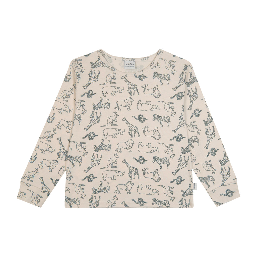 Animal Kingdom Rib Pyjama 100% Bio-Baumwolle - WikoBaby