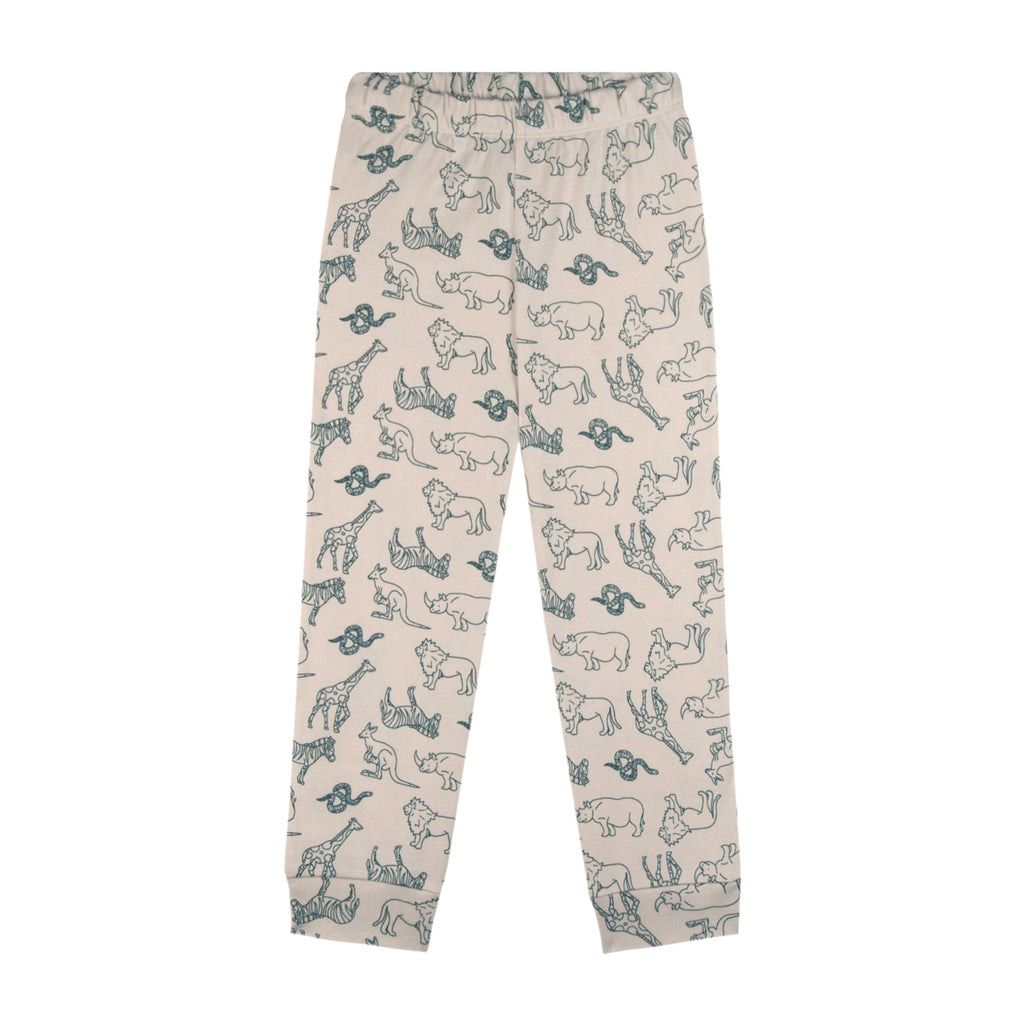 Animal Kingdom Rib Pyjama 100% Bio-Baumwolle - WikoBaby