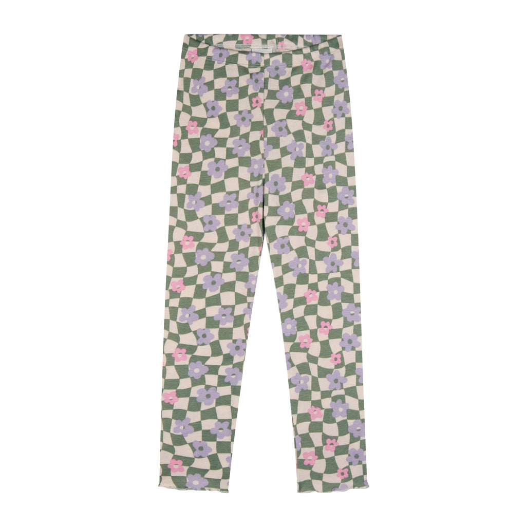Graphic Flowers  Rib Pyjama 100% Bio-Baumwolle - WikoBaby