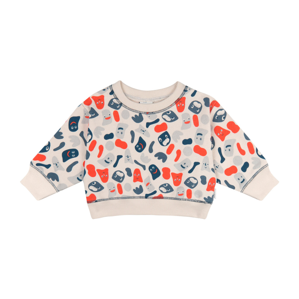 Funny Monsters 3 PLY  Sweatshirt + Pants Set 100% Bio-Baumwolle - WikoBaby