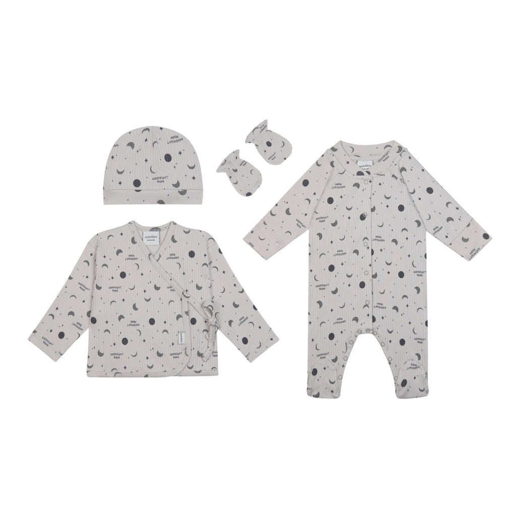 Night Sky Rib  Newborn Set Bio-Baumwolle - WikoBaby