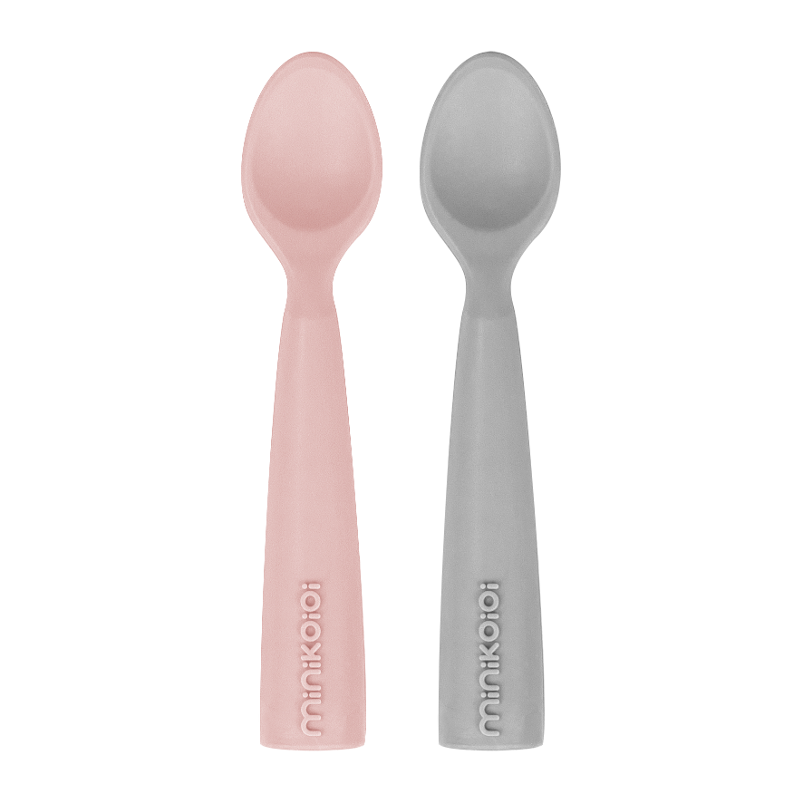 Minikoioi Scoopers- Baby und Kinderlöffel  (2 Stück) - 100 % Lebensmittelqualität Silikon - BPA Frei - WikoBaby
