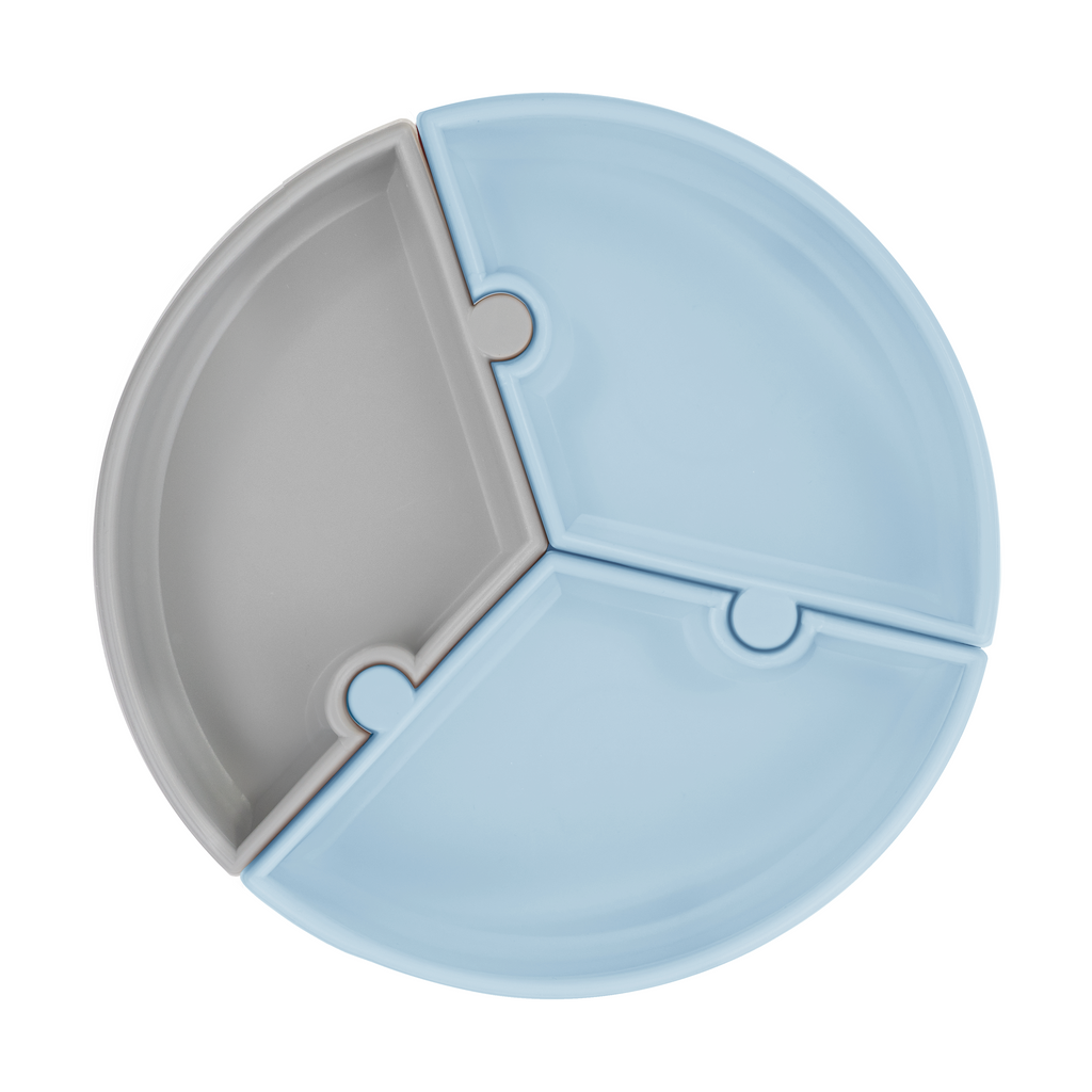 Minikoioi Puzzle- Kinderteller - 100 % Lebensmittelqualität Silikon - BPA Frei - WikoBaby