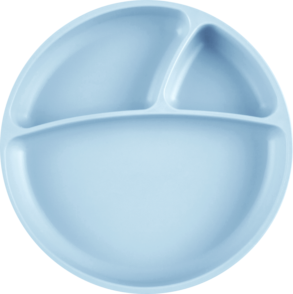 Minikoioi Portions Plate- Kinderteller mit Saugnapf - 100 % Lebensmittelqualität Silikon - BPA Frei - WikoBaby