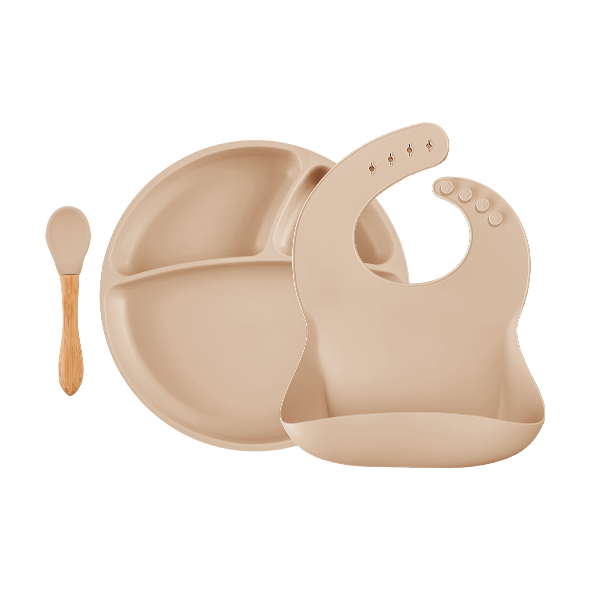 Minikoioi BLW Set II (Baby Led Weaning Set) -100 % Lebensmittelqualität Silikon - Geschirr Sets für Babys und Kleinkinder - WikoBaby