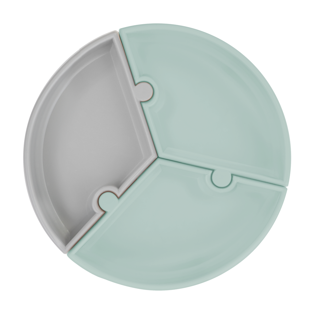 Minikoioi Puzzle- Kinderteller - 100 % Lebensmittelqualität Silikon - BPA Frei - WikoBaby