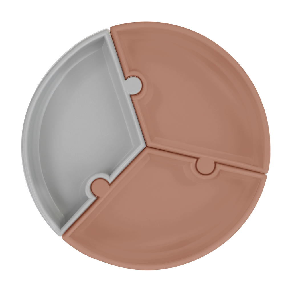 Minikoioi Puzzle- Kinderteller - 100 % Lebensmittelqualität Silikon - BPA Frei - WikoBaby