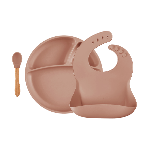 Minikoioi BLW Set II (Baby Led Weaning Set) -100 % Lebensmittelqualität Silikon - Geschirr Sets für Babys und Kleinkinder - WikoBaby