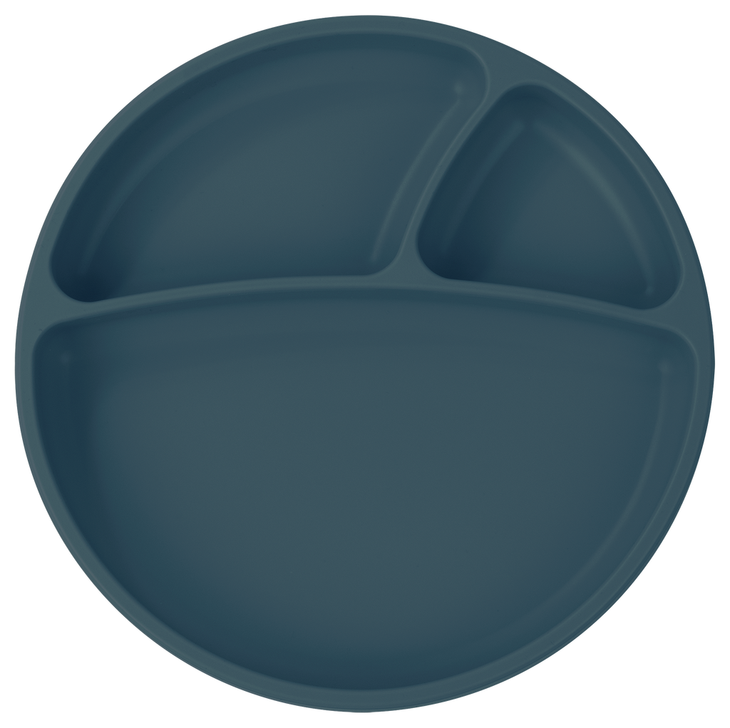 Minikoioi Portions Plate- Kinderteller mit Saugnapf - 100 % Lebensmittelqualität Silikon - BPA Frei - WikoBaby