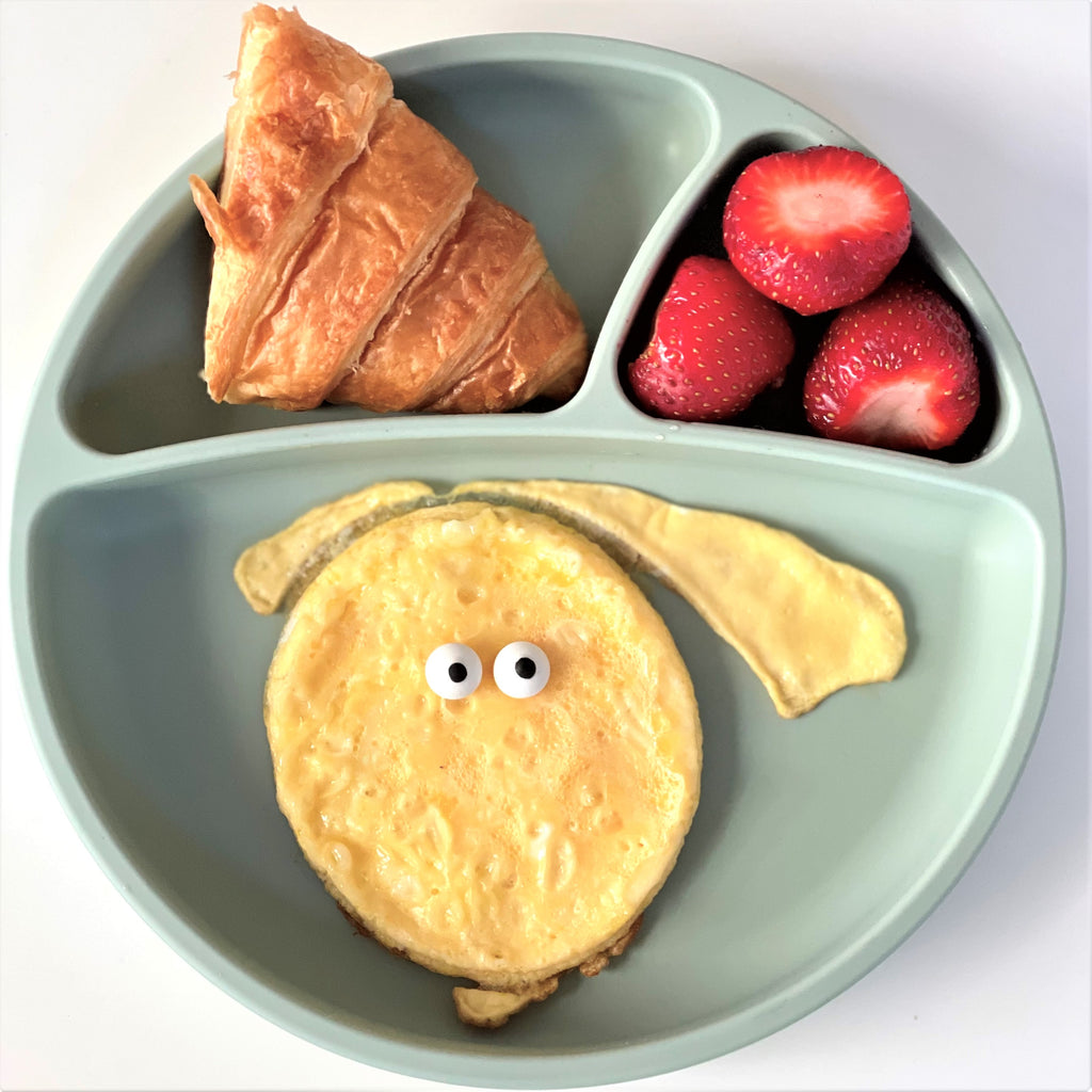 Minikoioi Portions Plate- Kinderteller mit Saugnapf - 100% lebensmittelechtem Silikon - BPA Frei - WikoBaby