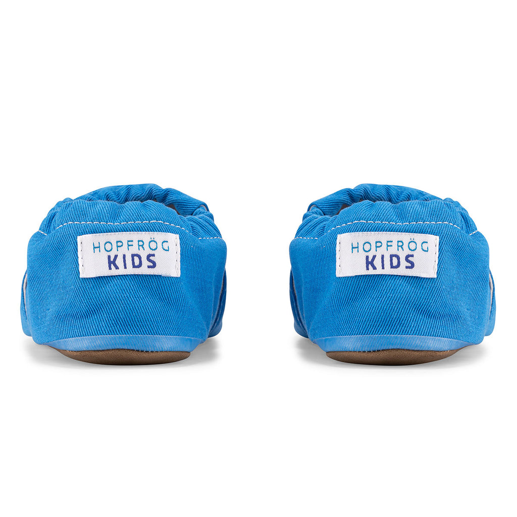 Beats Hyper - Indigo Blue - Barfuß Kitaschuhe & Hausschuhe - Hopfrög Kids aus weicher 100 % Baumwolle - OrthoFlex® Einlegesohle- BioVegan® Leder ürününün kopyası - WikoBaby