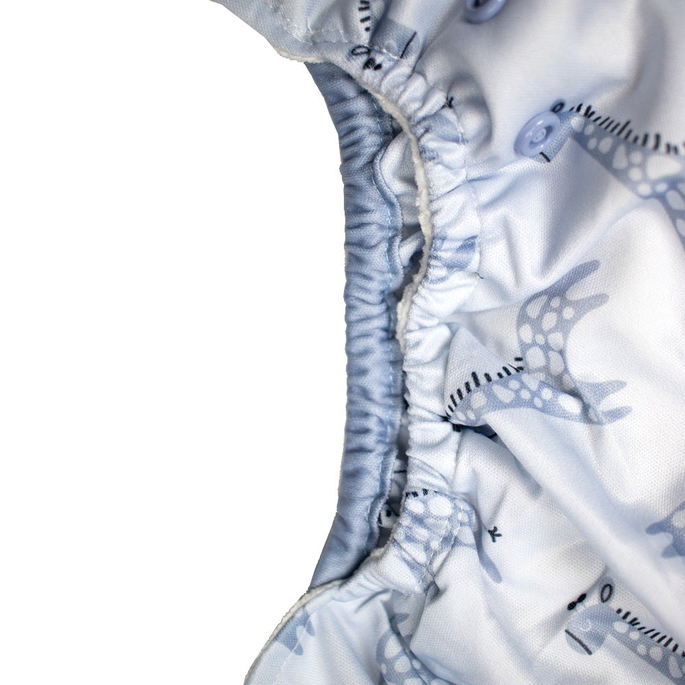 All-In-One Diaper | Blue Giraffe - Happybear Diapers - Waschbare Windeln - WikoBaby