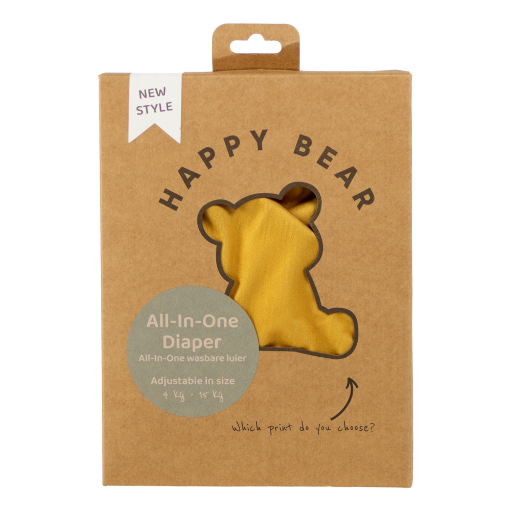 All-In-One Diaper | Ocher - Happybear Diapers - Waschbare Windeln - WikoBaby