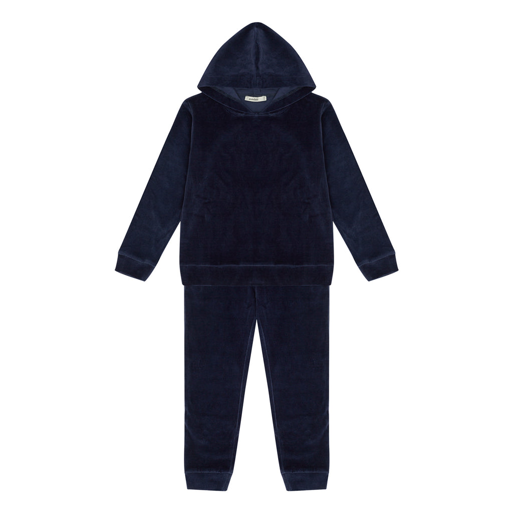 Deep Navy Sweatshirt und Jogginghose Set- Antebies 100 % Bio-Baumwolle - WikoBaby