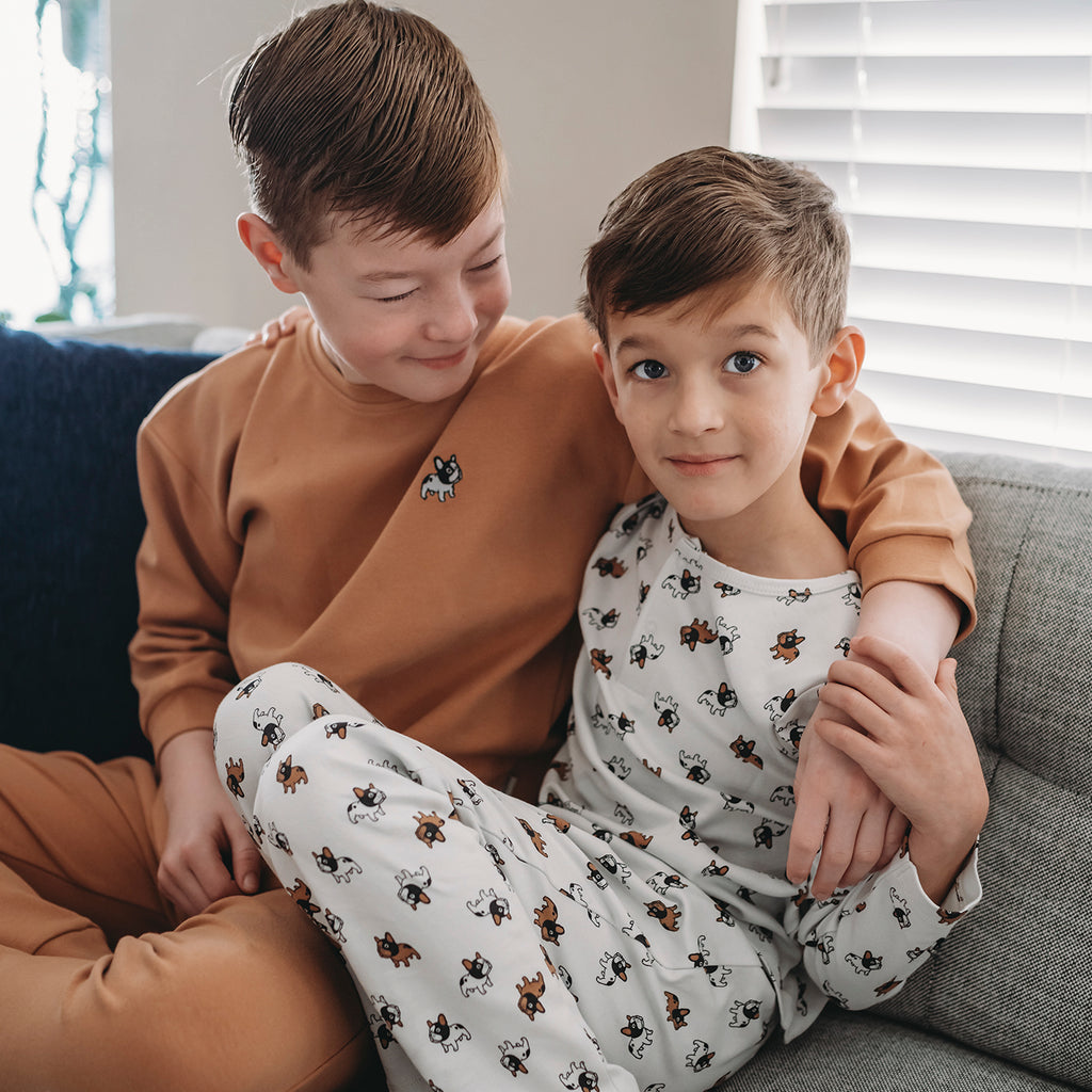 Dogs Rib Sweatshirt und Jogginghose- Antebies 95% Bio-Baumwolle 5% EA - WikoBaby