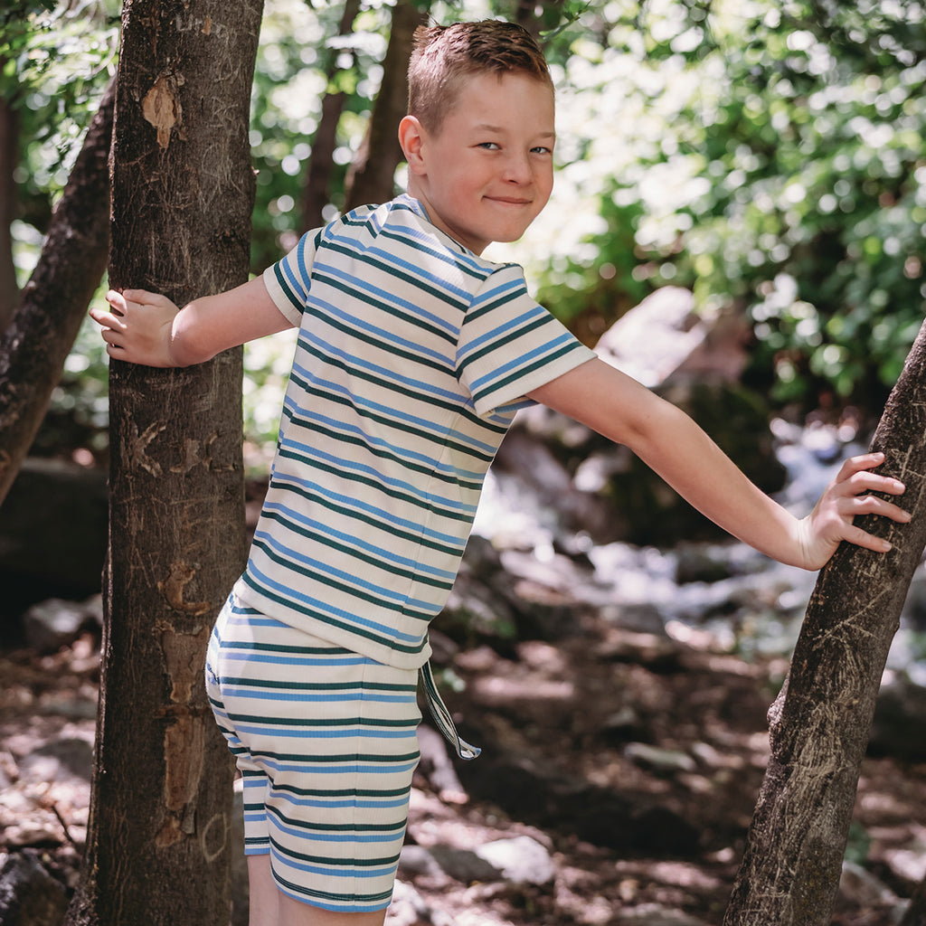 Basic Instincts Stripe Short Pyjama - WikoBaby