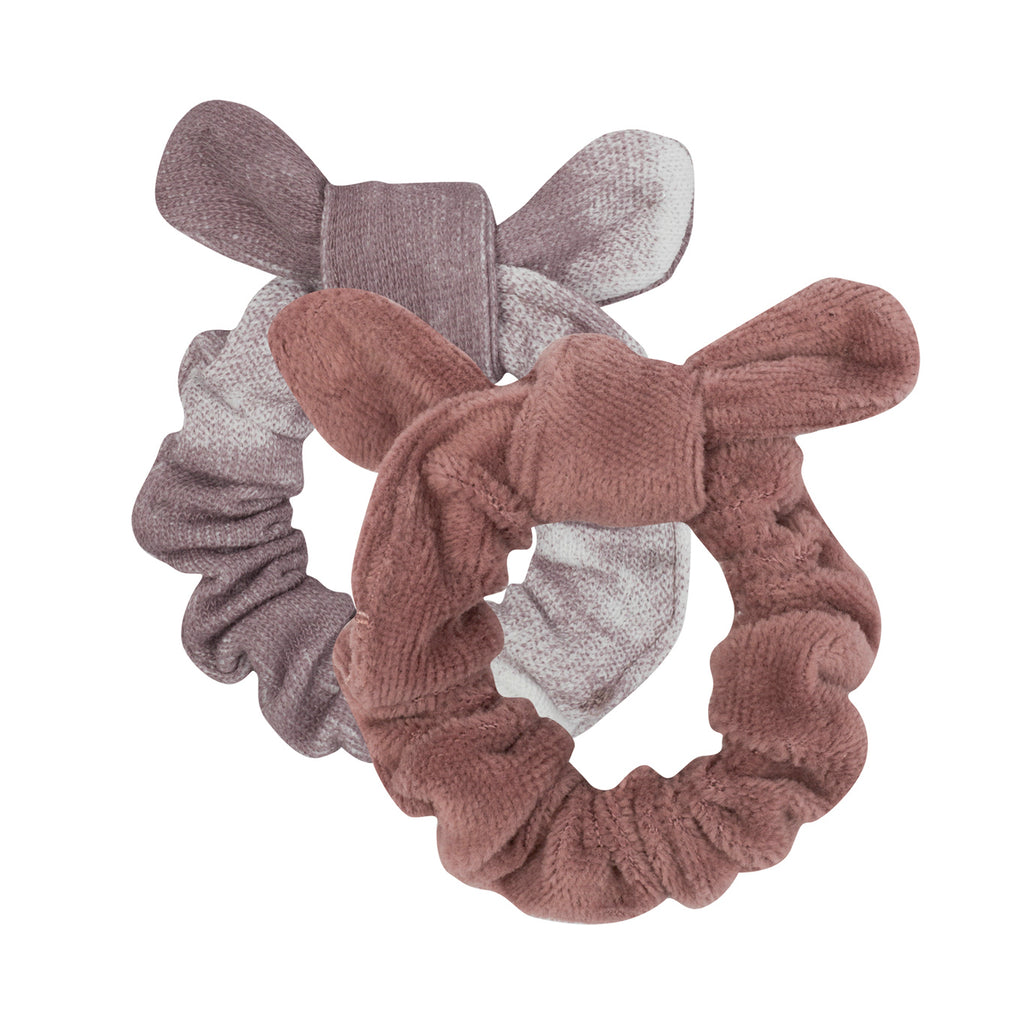 Sunset Mood Futter + Blush Velvet Haargummi Set (2 Stück)- Antebies 100 % Bio-Baumwolle - WikoBaby