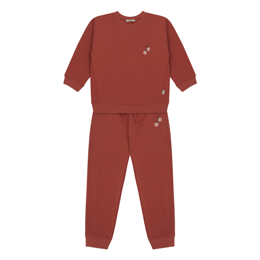 Apple Love Sweatshirt und Jogginghose- Antebies 95% Bio-Baumwolle 5% EA - WikoBaby