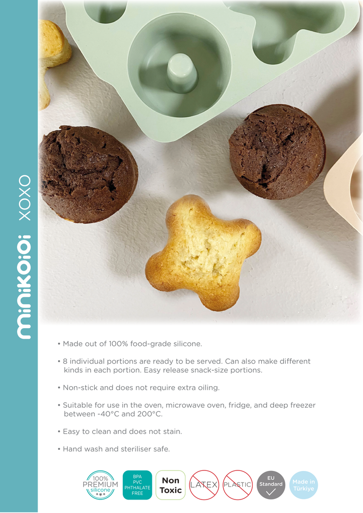 Minikoioi XOXO (2 Stück) - 100 % Lebensmittelqualität Silikon - BPA Frei - WikoBaby