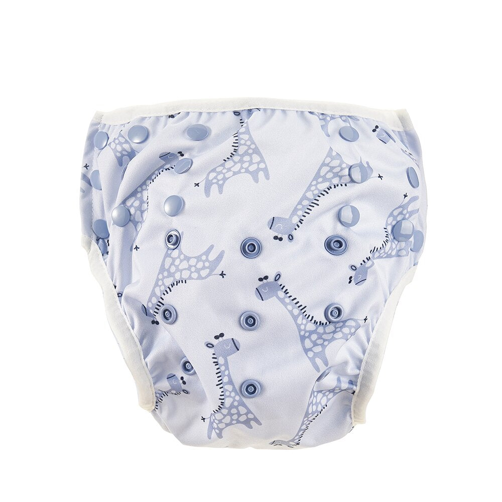 Swimming Diaper | Blue Giraffe - Happybear Diapers - Schwimmwindel wiederverwendbar - WikoBaby