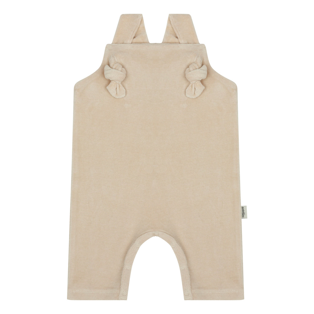 Beige Velvet Overalls- Antebies 100 % Bio-Baumwolle - WikoBaby