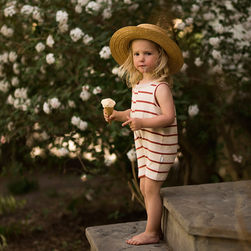 Vertical Lines Playsuit - WikoBaby