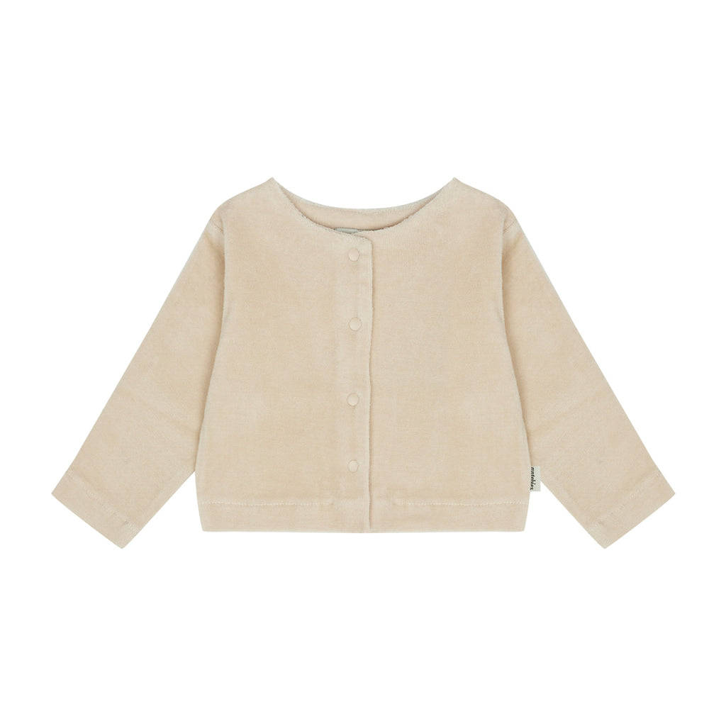 Beige Velvet Jacke- Antebies 100% Bio-Baumwolle - WikoBaby