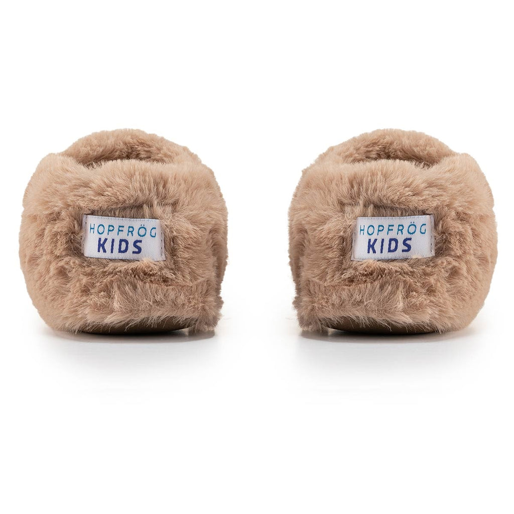Furry Furry - Beige Furry - Barfuß Kitaschuhe & Hausschuhe - Hopfrög Kids - WikoBaby